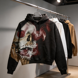 Nueva Sudadera con Capucha a la Moda, Impresión de Logotipo Personalizada, Estilo Urbano, Lavado Ácido, Sudadera Informal para Hombre - Product Image 1