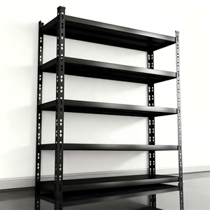 رف تخزين معدني متين بخمس طبقات مقاوم للصدأ والتآكل، سهل التركيب بدون براغي، للاستخدام المنزلي في المطبخ وغرفة المعيشة - Product Image 4