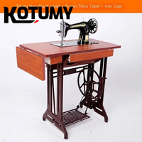 Machine à coudre vintage domestique, à commande au pied, manuelle pour tailleur