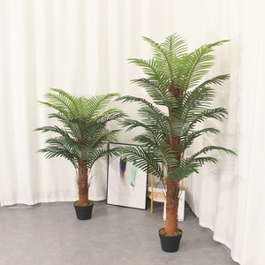Vente chaude Palmier Artificiel En Plastique Nouveau Design Aspect Naturel Décoration de La Maison Arbre Usine En Gros - Product Image 2