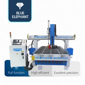 New Design Furniture Making Router Automatic 1530 Blue Elephant Cutting Router With Auto Tool Change System For Sale In Mexico