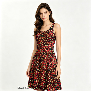 Red Fit and Flare Dress - Elegant Long Sleeve A-Line