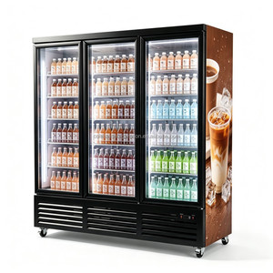 Nuevo Refrigerador Vertical Comercial de Tres Puertas 2026, Vitrina Exhibidora de Bebidas Silenciosa para Tiendas de Abarrotes - Product Image 5