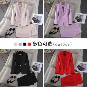 Women's Purple Satin Blazer Full Sleeve Anti-Wrinkle Elegant Suit Jacket For Petite Figures - Product Image 4