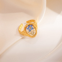 Bague en pierre naturelle en forme de cœur, mode européenne et américaine transfrontalière, pour femmes, luxe léger, niche, haut de gamme, unique, polyvalente