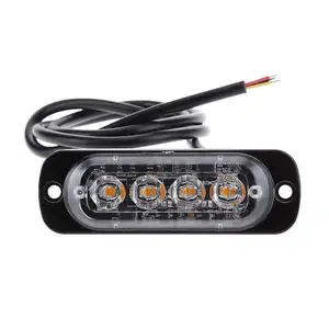 LED para carro SUV modificado direto da fábrica, luz branca pequena de linha única 12W 4led, iluminação auxiliar para carro, luzes de trabalho LED