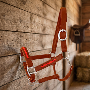 Harnais pliable en cuir pour cheval, avec quincaillerie en alliage de zinc, tailles personnalisables, pour bétail, avec poids de suspension - Product Image 3