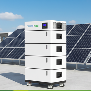 Système de stockage d'énergie domestique SmartPropel 10KW, batterie 51.2V 200Ah, capacité empilable, tout-en-un, IP54, communication CAN - Product Image 1