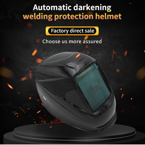 Masker Las flip penggelapan otomatis, pengganti depan, perisai las wajah penuh bersinar, helm las - Product Image 5