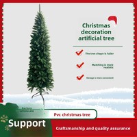 Sapin de Noël d'intérieur en PVC personnalisable avec sommet pointu, 1,80 m, décoration de fêtes pour la maison, la salle à manger et l'angle douillet