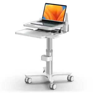 BEWISER MTO-3 Hot Sell Hospital Mobile Medical Computer Cart Carriage with Cabinet and Wheels for Office Hospital