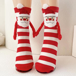 Calcetines 3D con las manos para mujer, calcetines <span class=keywords><strong>de</strong></span> Navidad, regalos <span class=keywords><strong>de</strong></span> Navidad, divertidos calcetines magnéticos <span class=keywords><strong>de</strong></span> succión para <span class=keywords><strong>parejas</strong></span> - Product Image 2