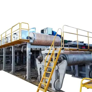 Çin toptan 3600mm atık kağıt geri dönüşüm makinesi ve kahverengi karton Kraft kağıt ürün yapma makine parkuru üretim hattı