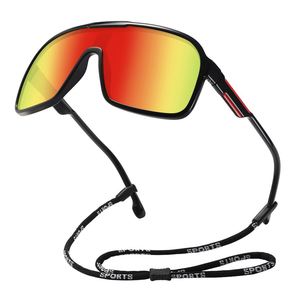 Lunettes de soleil sport polarisées personnalisées anti-UV et coupe-vent pour hommes et femmes, idéales pour le vélo de route, la course et le cyclisme, avec monture en PC et verres TAC - Product Image 2