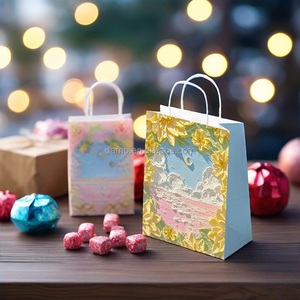 Sacs fourre-tout en papier kraft de luxe écologiques en gros de Chine 2025 pour la fête des enseignants et les cadeaux de shopping - Product Image 4