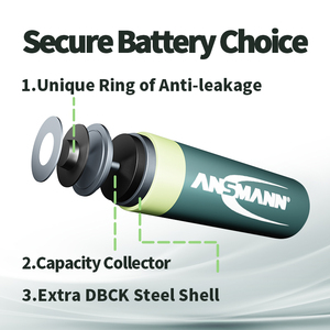 アンスマンブランド 1.2V ニッケル水素電池 2700mAh 単3形充電式電池 高品質ドイツ製 RCカー、懐中電灯、医療用 - Product Image 6
