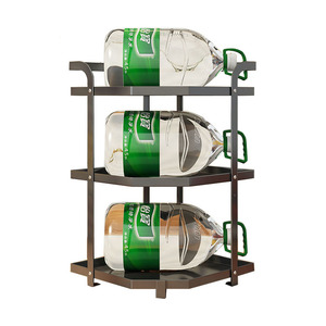 Estante organizador de encimera de Metal multiusos, soporte de almacenamiento de esquina para cocina, baño, tocador, armario de especias/cosméticos - Product Image 1