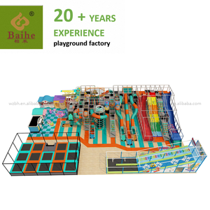 Baihe Phổ Biến Kích Thước Lớn Trẻ Em Trong Nhà Sân Chơi Gia Đình Giải Trí Trẻ Em Mềm Chơi Trung Tâm Với Lớn Slide Cho Bán - Product Image 2