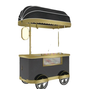 MEHEN <strong>Ice</strong> <strong>Cream</strong> Cart with Wheels Kiosk Per Gelato Cart - Product Image 1