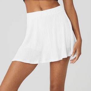 Minifalda de golf de cintura alta a cuadros azul real, falda de diseñador con control de abdomen, faldas para mujer, faldas de golf con volantes neón - Product Image 5