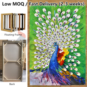 Современная оригинальная картина на холсте ручной работы: красочное абстрактное граффити с изображением льва - Product Image 3