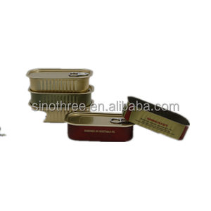 125ml 1/4 Club Latas Caja cuadrada <span class=keywords><strong>para</strong></span> <span class=keywords><strong>sardinas</strong></span> <span class=keywords><strong>en</strong></span> aceite Conservas de pescado - Product Image 5