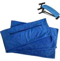 Serviette de sport en microfibre avec poche zippée - Vente flash