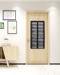 Porte-lunettes suspendu anti-poussière en tissu non tissé, organisateur de lunettes de soleil, rangement mural, capacité de 6 à 10L - Product Image 6