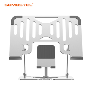 <span class=keywords><strong>Support</strong></span> pliable <span class=keywords><strong>portable</strong></span> en métal à hauteur réglable pour ordinateur <span class=keywords><strong>portable</strong></span>, creux et <span class=keywords><strong>ventilé</strong></span> pour la dissipation thermique - Product Image 4