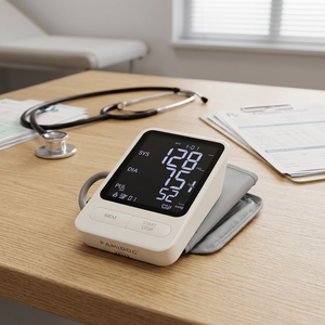 Tensiomètre numérique et détecteur de fréquence cardiaque avec modèle de brassard pour des contrôles irréguliers du rythme cardiaque - Product Image 2