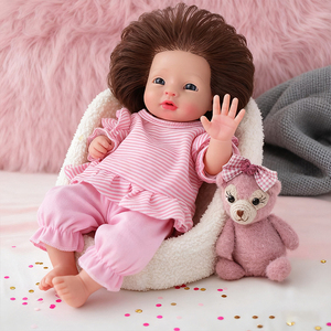 Muñeca <span class=keywords><strong>Reborn</strong></span> Pequeña Ultra Realista de 12 Pulgadas con Diferentes Expresiones, Cuerpo Completo de Silicona, Bebé Realista, Regalo para Niña y Niño, Juguete para Recién Nacidos - Product Image 5