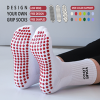 Chaussettes de Pilates antidérapantes en coton pour femmes, avec grip, pour yoga, barre et danse, personnalisables avec logo OEM ODM