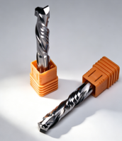 Fraise à compression en carbure de tungstène à double tranchant pour CNC, outil de fraisage composite pour gravure sur bois