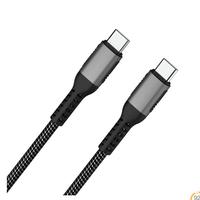 Câble USB C à C 100W 6 pieds 2m Type-C 5A E Mark Câble en nylon tressé à charge rapide pour téléphone portable ou tablette