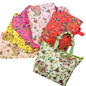 Bolsos de Mensajero Mini Hechos a Mano, Coloridos y Modernos, para Mujer, Decorados con Bordado, Forro de Algodón, Cierre de Cremallera, para Llevar al Hombro - Product Image 1