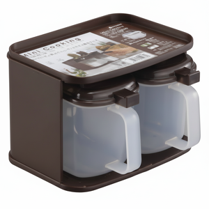 Inomata-Mini botella marrón de almacenamiento para condimentos de cocina - Product Image 1