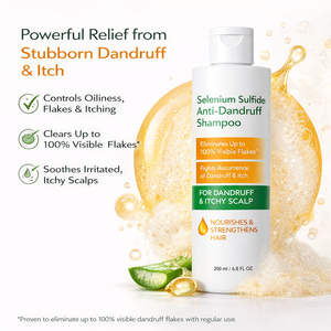 Shampoo antifongique antipelliculaire pour cuir chevelu sec et irrité, traitement du cuir chevelu pour pellicules légères à sévères, soulagement des pellicules - Product Image 2