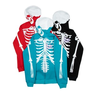 lrg full zip skeleton moletom com capuz