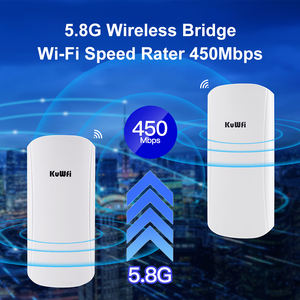 Antena de Panel KuWFi 8DBi 1KM 2KM 24V POE <span class=keywords><strong>Power</strong></span> impermeable Ponte 5,8G Wifi inteligente inalámbrico Punto a Punto puente para cámara - Product Image 3