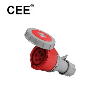 CEE CB CE TUV CERTIFIED ip68 waterproof electrical plug socket 32a female industrial plug and socket