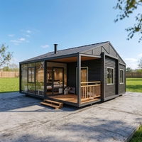 Maisons conteneurs chaleureuses et confortables à 2 chambres pour hôtels et vacances