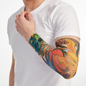 Nueva <span class=keywords><strong>manga</strong></span> de tatuaje, <span class=keywords><strong>manga</strong></span> de brazo, protección Uv, <span class=keywords><strong>manga</strong></span> de compresión de brazo de Ciclismo de seda helada para hombres - Product Image 4