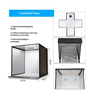 Luce di Riempimento per <span class=keywords><strong>Studio</strong></span> Fotografico con Box Luminoso in Fibra di Vetro LED RGB Pieghevole per Fotografia di Prodotti su Piccola Scala per <span class=keywords><strong>E</strong></span>-commerce - Product Image 3