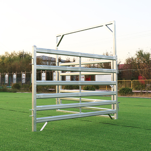 공장 뜨거운 판매 미국 12 피트 헤비 듀티 가축 목장 울타리 및 말 라운드 펜 패널 - Product Image 6