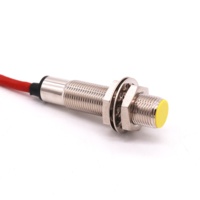 Capteur de proximité inductif M12 à température étendue, capteur de proximité inductif cylindrique PNP haute température 24V