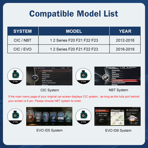 RoadTop 12.3 Pantalla Multimedia Inalámbrica CarPlay Android Auto Linux para <span class=keywords><strong>BMW</strong></span> Serie 1 2 F20 F21 F22 F23 F45 F46 NBT EVO 2012-2018 - Product Image 2