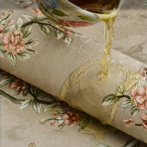 Papier peint en mousse 3D gaufré avec feuille d'or, revêtement mural décoratif de luxe pour la décoration intérieure du salon et de la chambre - Product Image 4