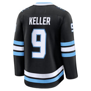 Jersey de hockey sobre hielo de Utah 2025-#9 Keller #92 Cooley #77 Peterka blanco 100% poliéster cosido bordado logotipos uniforme - Product Image 1