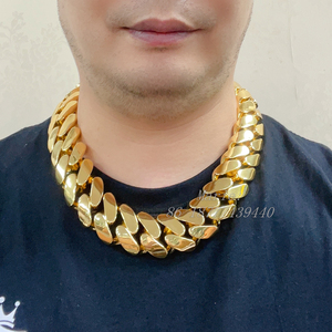 Collar de Lujo y Estilo Hip Hop, Cadena Cubana Súper Grande, Cadena de Eslabones Cubanos Miami - Product Image 6