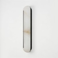 Lampes murales en marbre, luminaire mural en albâtre, design vertical moderne, abat-jour en pierre naturelle, lampe murale en marbre pour la décoration de la maison et des hôtels